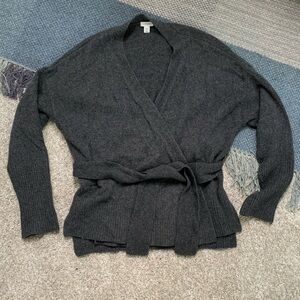 Cuyana Cashmere/Wool Wrap Sweater, XS